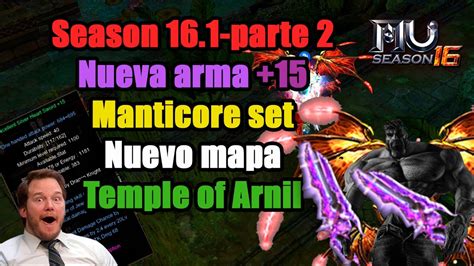 Season Bk Arma Silver Set Manticore Nuevo Mapa Mu