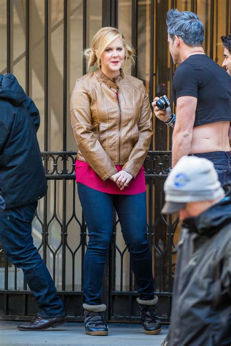 AMY SCHUMER on the Set of Inside Amy Schumer in New York 01/21/2016 ...