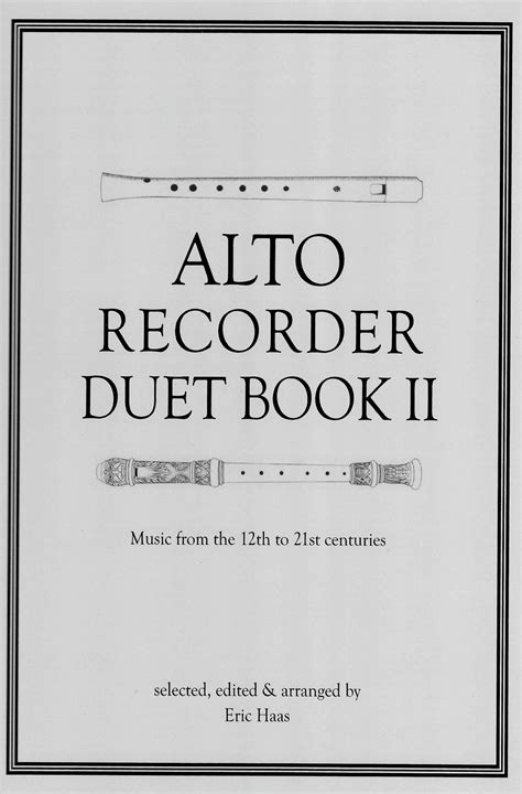 Alto Recorder Duet Book 2
