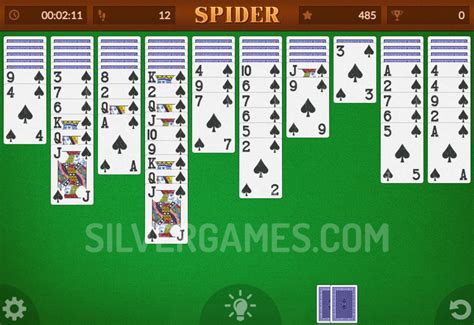 Spider Solitär Groß Online Spielen auf SilverGames