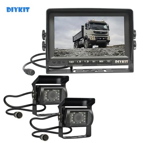 Diykit Ahd Inch Ips Car Monitor Rear View Monitor X Waterproof Ir