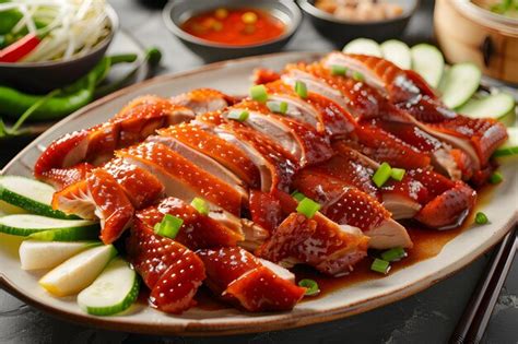 Premium Photo Peking Duck Served On A Plate