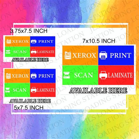 Xerox Print Scan Laminate Laminatedpvc Signage Shopee Philippines