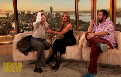 Jennifer Aniston Calms Drew Barrymore Down During Her First Hot Flash