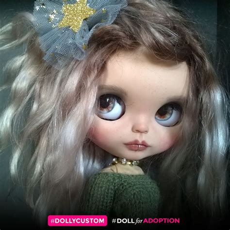 Blythe Doll Custom Blythe Doll Weft Mohair Piercing Etsy Blythe Dolls Custom Blythe