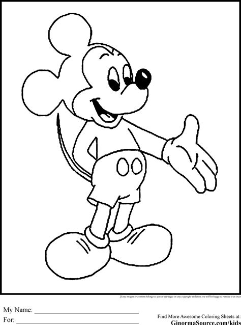 Coloring Pages Mickey At Sasmallblog Blog