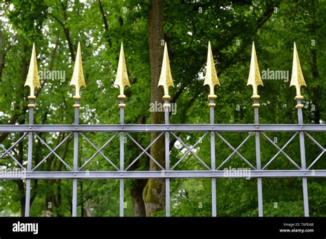 Fence Metal Fence Stock Photo Alamy