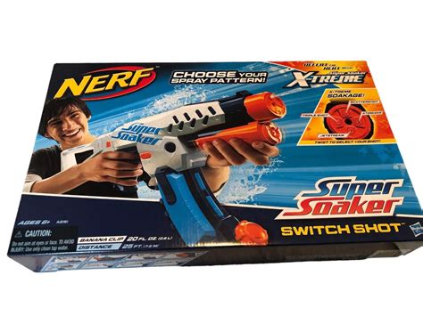 New Nerf Super Soaker X Treme Switch Shot Water Gun W Shoulder