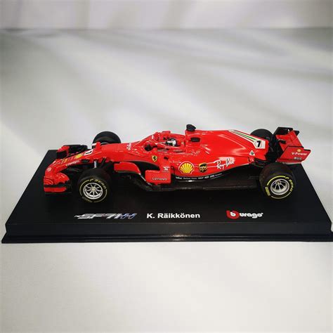 Ferrari SF71 2018 7 Kimi Raikkonen Caja Acrilica Burago 1 43 Tienda