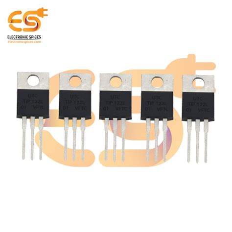 Buy TIP122 Medium Power Darlington Pair NPN Transistor Pack Of 5pcs