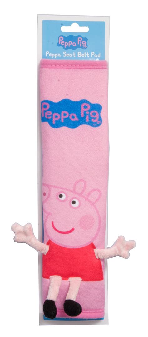 2 in 1 Peppa Pig Plush Toy Travel Pillow & Car Seat Belt Pad Accessory Set