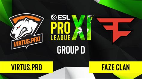 Csgo Faze Clan Vs Virtus Pro Mirage Map Esl Pro League Season