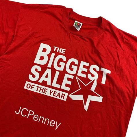 Fruit Of The Loom VTG JcPenney The Biggest Sale Of The Year S/S T-Shirt