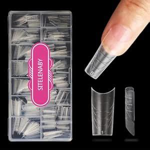 Amazon Sitelenaby Xl Square Nail Tips Pcs Half Matte Cover