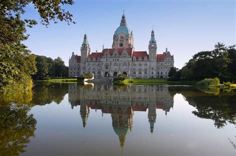 Nuevo Edificio Del Ayuntamiento Rathaus En Hannover Alemania Foto