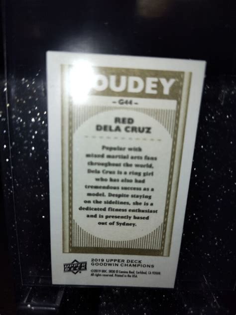 2019 UPPER DECK GOUDEY Mini RED DELA CRUZ G44 EBay