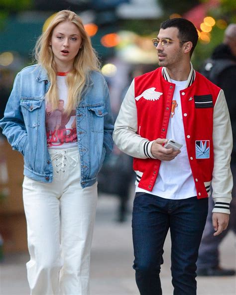 SOPHIE TURNER and Joe Jonas Out for Evening Walk in New York 05/09/2017