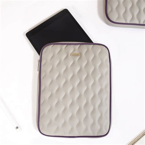 Premium Vegan Leather Ipad Cover Grey Online Premium Laptop Bag