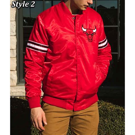 Satin Starter The Pick And Roll Chicago Bulls Jacket