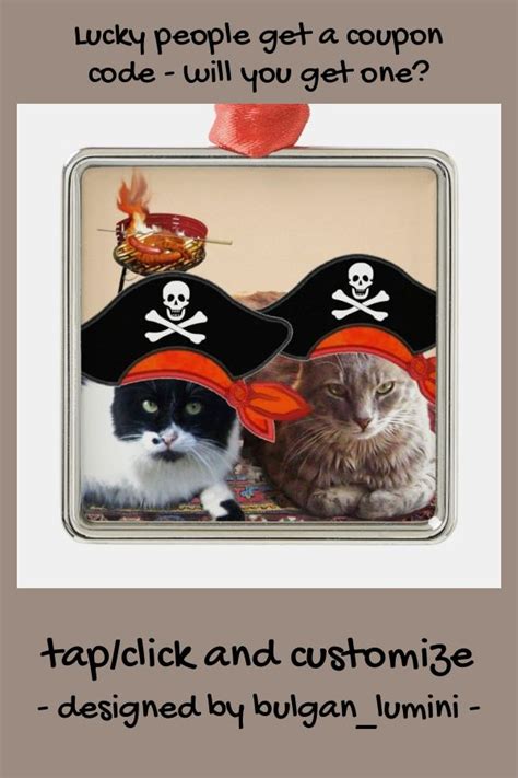 Pirate Cats Talk Like A Pirate Day Metal Ornament Zazzle In 2022