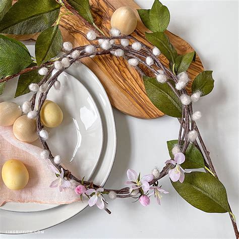 March Member Make Pussy Willow Wreath Lia Griffith