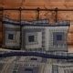 Blue Rustic Bedding VHC Columbus Sham Cotton Patchwork Bed Bath