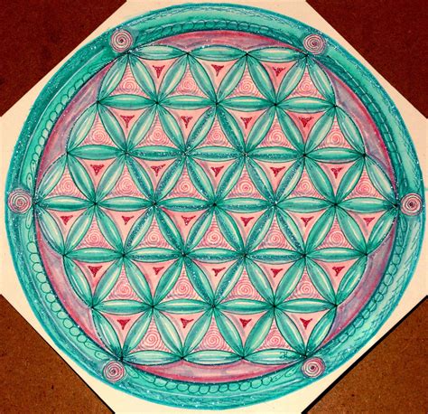 Mandala 018. Flower of Life Mandala for Five Days Mandala Magic 2015 ...