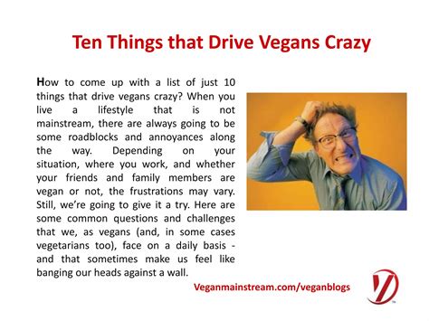 Top ten things that make vegans crazy | PPT