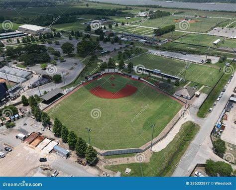 Aerial View of the LSU Softball Stadium in Baton Rouge, Louisiana ...