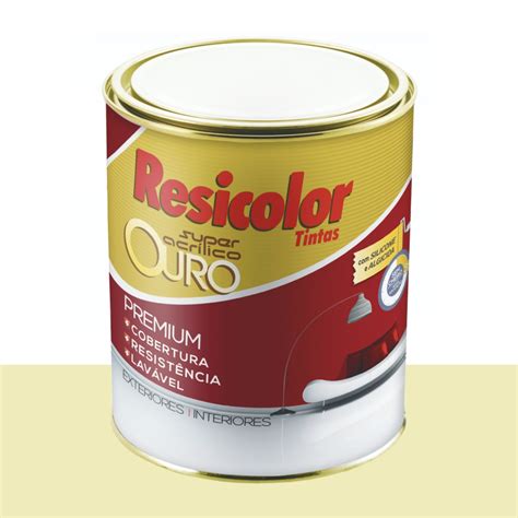 Bem Te Vi Tintas - Tinta Acrílica Fosca Resicolor Bem Te Vi 800 ml - Loja Online SA Tintas