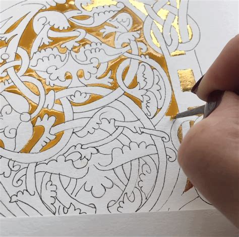 How To Draw Illuminated Letters Step By Step Tutorial Lettering Daily