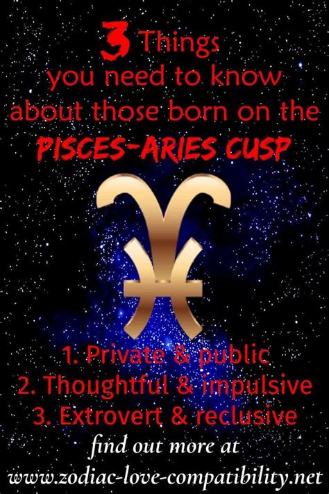 Pisces Aries Cusp Signs - Water & Fire Produce Steam! | Aries and ...