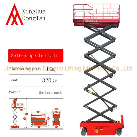 Automatic Scissor Manlift Self Propelled Scissor Lift Hydraulic Scissor