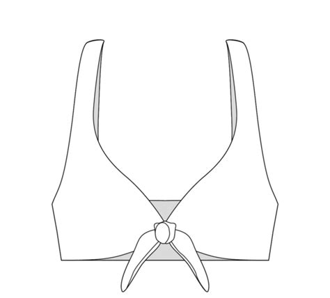 Top Nudito Bikini Trazados Y Costuras