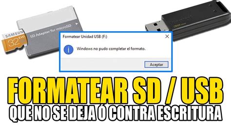 Como Reparar Memoria Usb Sd Dañada Que No Se Puede Formatear 2021 Método Definitivo Youtube