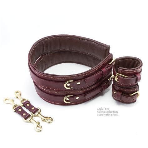 Bdsm Thigh Harness And Cuffs Leather Bondage Lvx Supply And Co