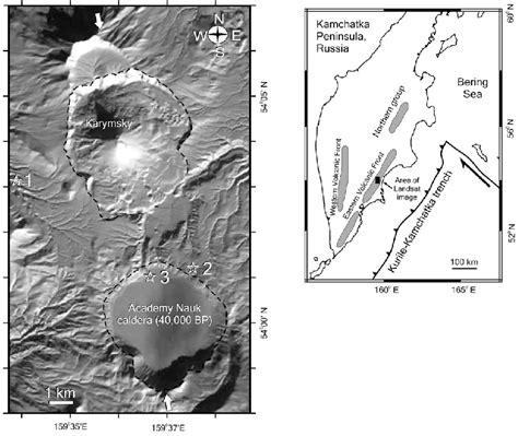 Karymsky Volcano Rock Formation