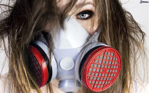 Gas Mask Girl 2560x1600 Wallpaper