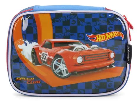 Estojo Escolar Infantil Box Pens Hot Wheels Luxcel Parcelamento Sem Juros