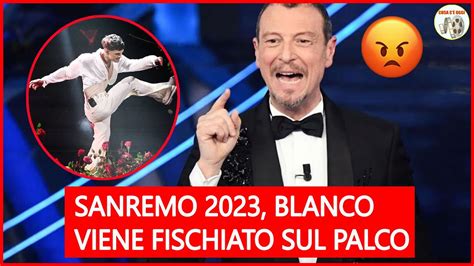 Sanremo Blanco Viene Fischiato Sul Palco Non Si Sentiva In