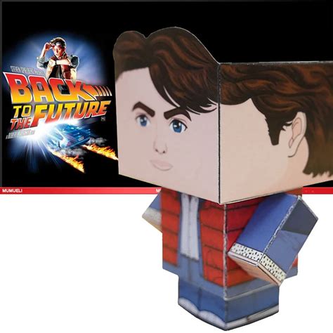 Hi Bir Tutkal Gelece E D N Marty Mcfly 3D Ka T Modeli Papercraft Film