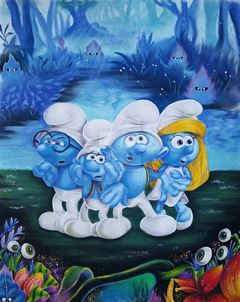 Smurfs Lost Village by BrandonHArtwork on DeviantArt