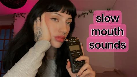 Slow Clicky Mouth Sounds And Whispers ♡ Asmr With Hand Movements Youtube