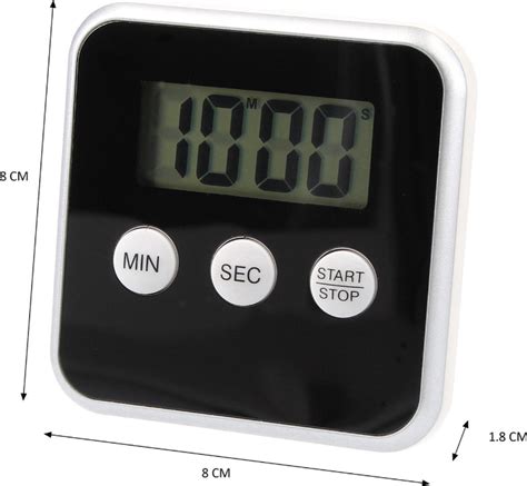 Digitale Timer Kookwekker Zwart X Cm Timer Voor Koken