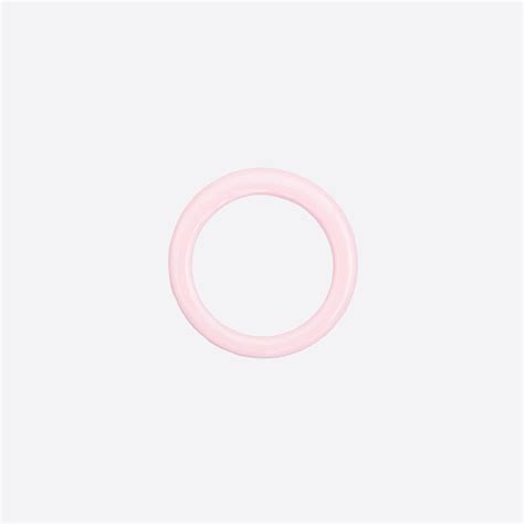 Anneau soutien gorge métal rose laqué Mercerie lingerie Cécile DIY