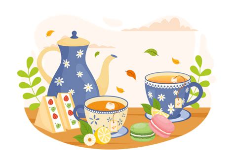 Best Tea Time Illustration Download In Png And Vector Format