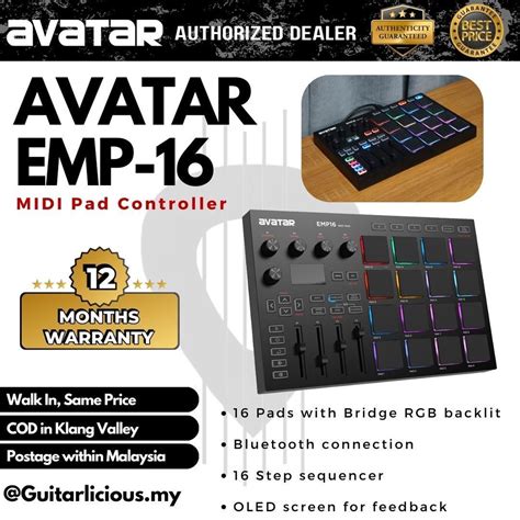 Avatar EMP 16 16 Step Sequencer MIDI Pad Controller DJ Music Editing