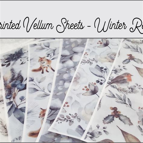 Floral Vellum Paper - Etsy