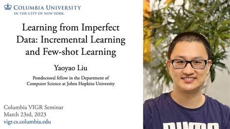 Yaoyao Liu Learning From Imperfect Data Incremental Learning And Few