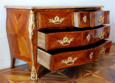 Jb Hedouin Louis Xv Rosewood Marquetry Commode